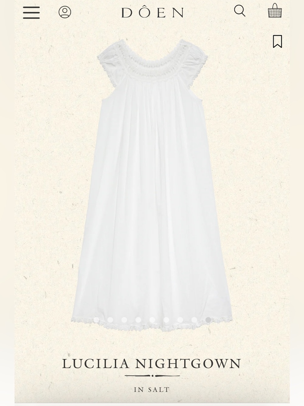 Doen Lucilia Nightgown NWT - Picture 12 of 16